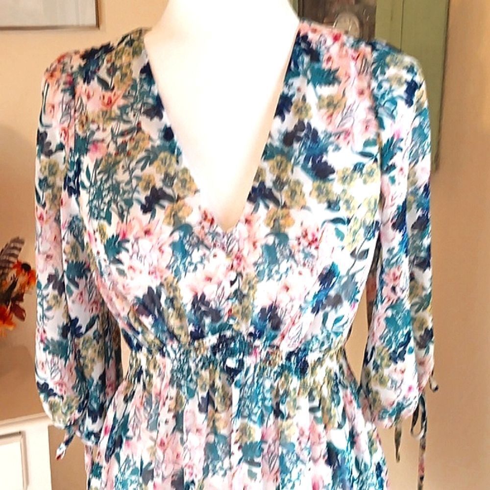 Taylor Floral Dress Cottagecore  Coastal Cowgirl - Picture 4 of 14